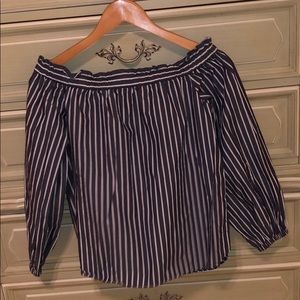 J.Crew off the shoulder top